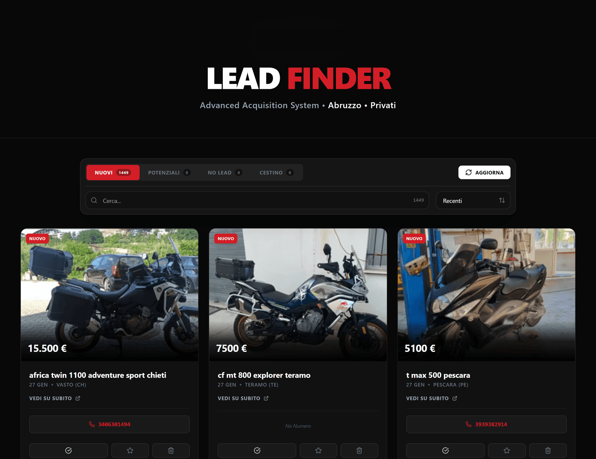 Subito Lead Scraper